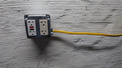 electrical outlet box for unfinished basement